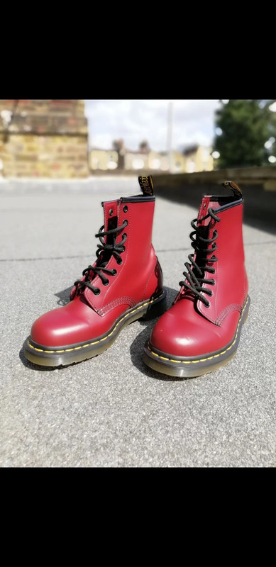 Cherry red dr sale martens size 4