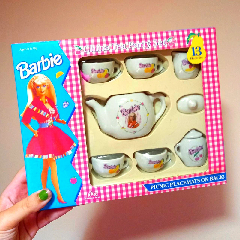 Barbie china tea sale set