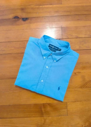 Chemisette à carreaux - Ralph Lauren - Blake - Logo brodé bleu - Bleu, blanc - Taille XXL, brand: Ralph Lauren, condition: Very good, size: XXL, €27.99, €30.09 includes Buyer Protection