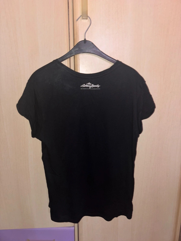 Camiseta negra The Rolling Stones de Stradivarius