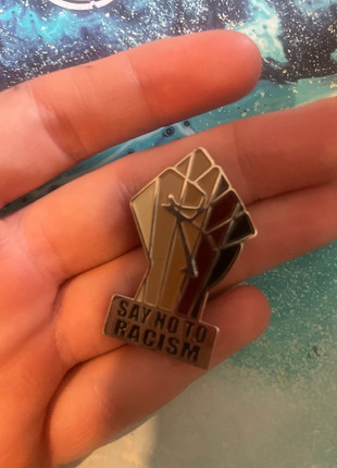 Say no to racism pin, brand: SAY, condition: Good, £1.00, £1.75 includes Buyer Protection