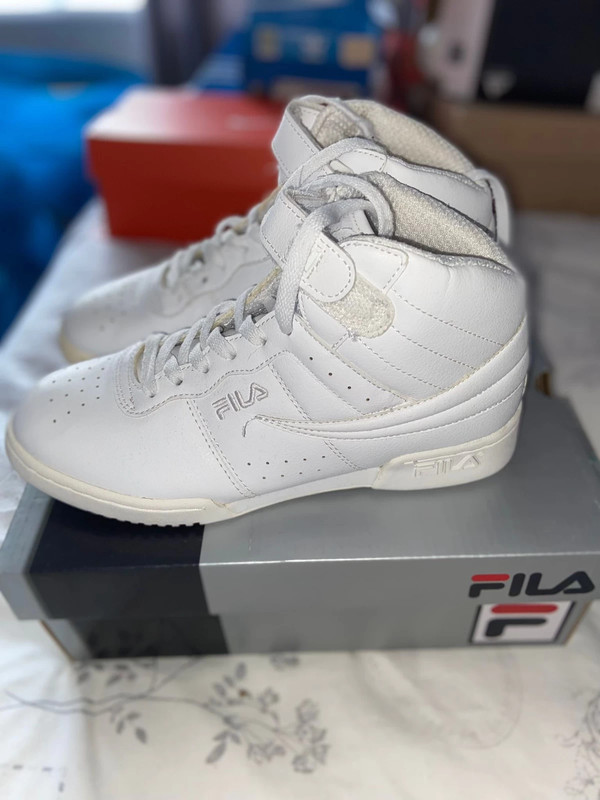 White fila trainers size clearance 5