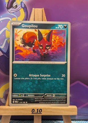(commune) goupilou, 119, faille paradoxe, marke: Pokémon, zustand: Sehr gut, 1,00 €, 1,75 € beinhaltet Vinted-Käuferschutz Pro