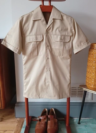 Vintage Spanish Military Fatigue Shirt - 38/Medium, brand: Vintage Dressing, condition: Very good, size: M, £15.00, £16.45 includes Buyer Protection