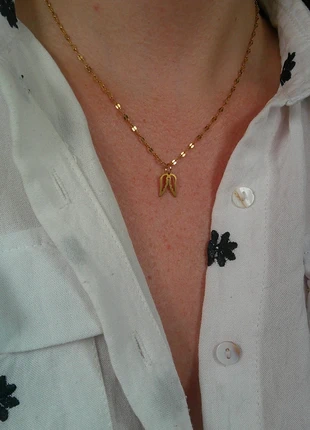 Collier ailes d'ange 🌟 prières 🌟 paradis 🌟 acier inoxydable, condition: Very good, €8.00, €9.10 includes Buyer Protection Pro