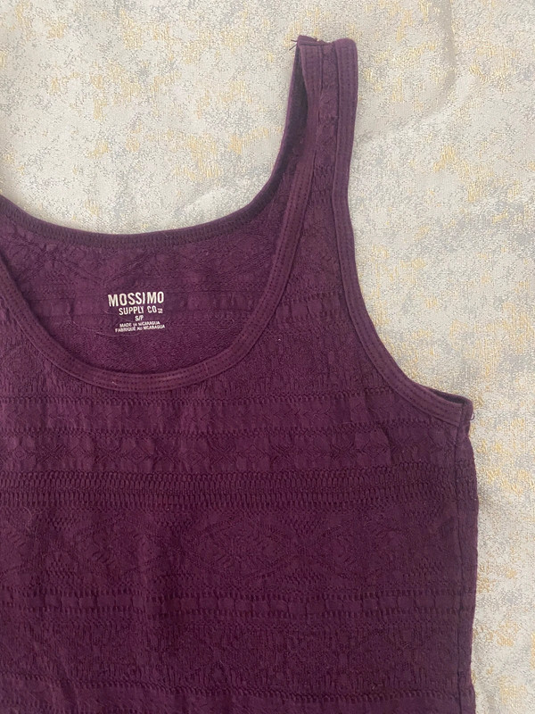 Deep purple top | woven texture 3