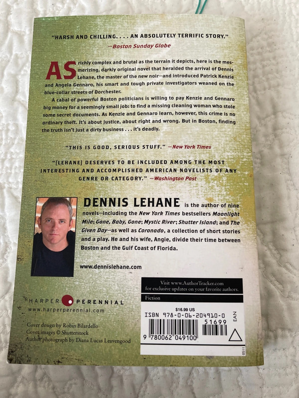 A Drink Before War by Dennis Lehane 2