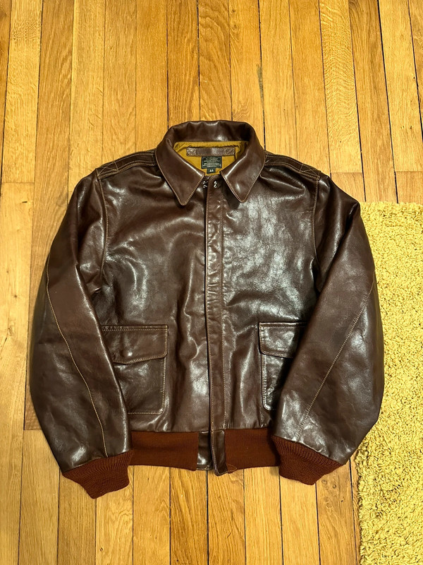 a2 leather jacket in veg tanned horsehide 1