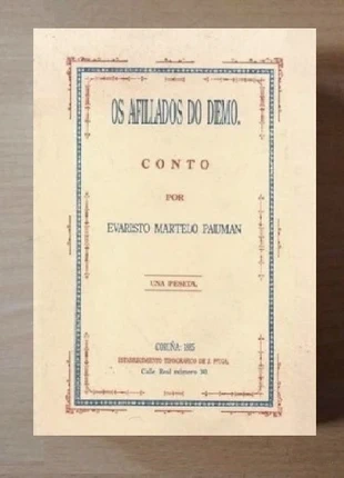 Os Afillados Do Demo. Conto. Evaristo Martelo Pauman. J. Puga. Coruña 1885. Galicia., état: Très bon état, 3,79 €, 4,68 € Protection acheteurs incluse