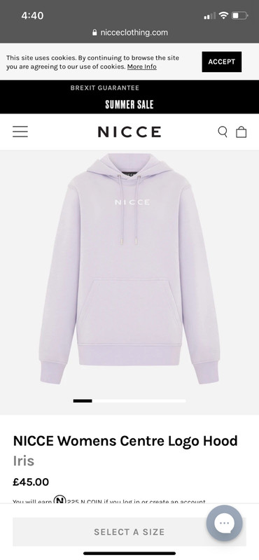 Lilac discount nicce hoodie