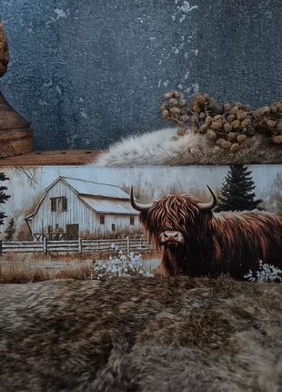 Metalen wandbord Schotse Hooglander, estado: Muy bueno, 9,50 €, 10,68 € Protección al comprador Pro incluida