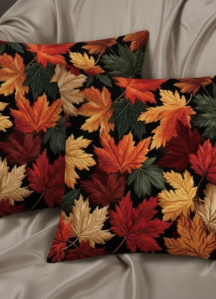 Lot de housses de coussin Feuilles d’automne 50x50 cm – Style chaleureux & cocooning, état: Neuf sans étiquette, taille: 50 x 50 cm, 11,90 €, 13,20 € Protection acheteurs (Pro) incluse