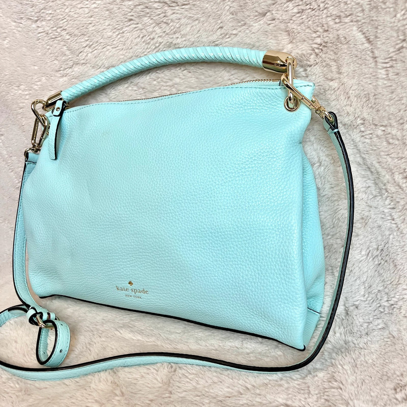 Kate Spade Elliot Place Carmina Mint Leather 2-Way Bag 3