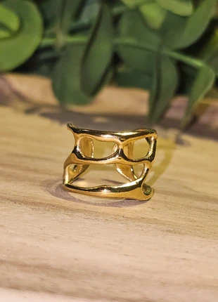 Anel ajustável de aço inoxidável, marca: Tendance, estado: Novo com etiquetas, tamanho: Ajustável, €9.99, €11.19 inclui Proteção do Comprador