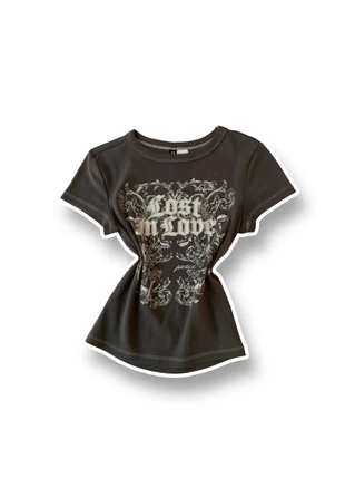 camiseta gris 2000’s, merk: Vintage Dressing, staat: Heel goed, maat: XXS / 32 / 4, € 6,50, € 7,53 inclusief Kopersbescherming