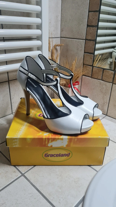 Scarpa sales tacco bianca