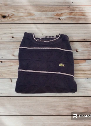 🐊Suéter Clásico Vintage Lacoste Azul Marino con Rayas Blancas 🔵, marca: Lacoste, estado: Muy bueno, tamaño: XL, 14,50 €, 15,93 € Protección al comprador incluida