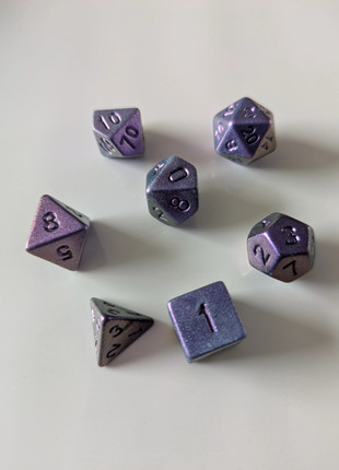 Lot de 7 dés de JdR, jeux de rôles, jeux de plateaux, jeux de sociétés, marca: Excellent, estado: Novo sem etiquetas, €8.00, €9.10 inclui Proteção do Comprador