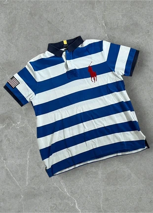 Blau Weißes Ralph Lauren Polo, Vintage Streetwear Polo, merk: Ralph Lauren, staat: Goed, maat: XL, € 25,00, € 26,95 inclusief Kopersbescherming