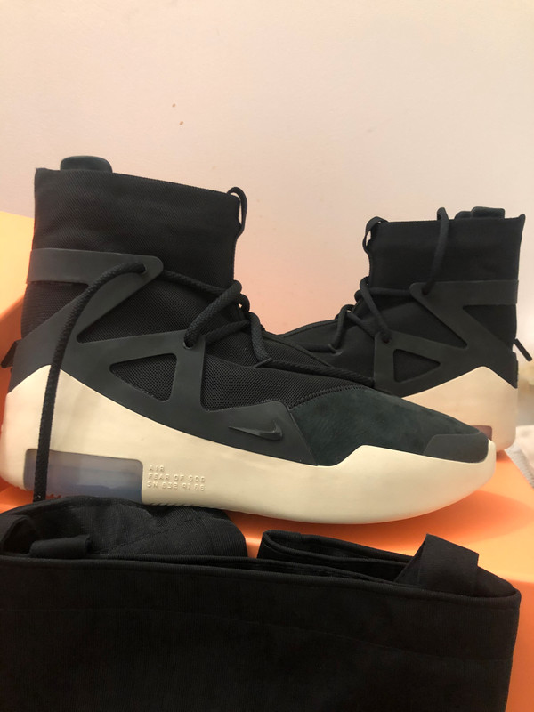 Size 14 - Nike Air Fear of God 1 Black 2018 USED Jerry Lorenzo 883419394508