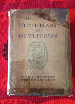 Vintage 1943 The Oxford Dictionary of Quotations - Hardcover Book, zustand: Gut, 18,00 €, 19,60 € inklusive Vinted-Käuferschutz