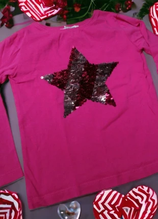 T-shirt rose a sequins 2 ans, brand: Okaïdi, condizioni: Ottime, taglia: 18-24 mesi / 86 cm, €1.50, €2.28 include la Protezione acquisti