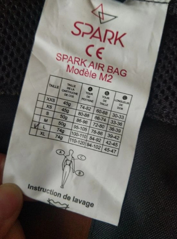 Gilet Airbag Spark 2