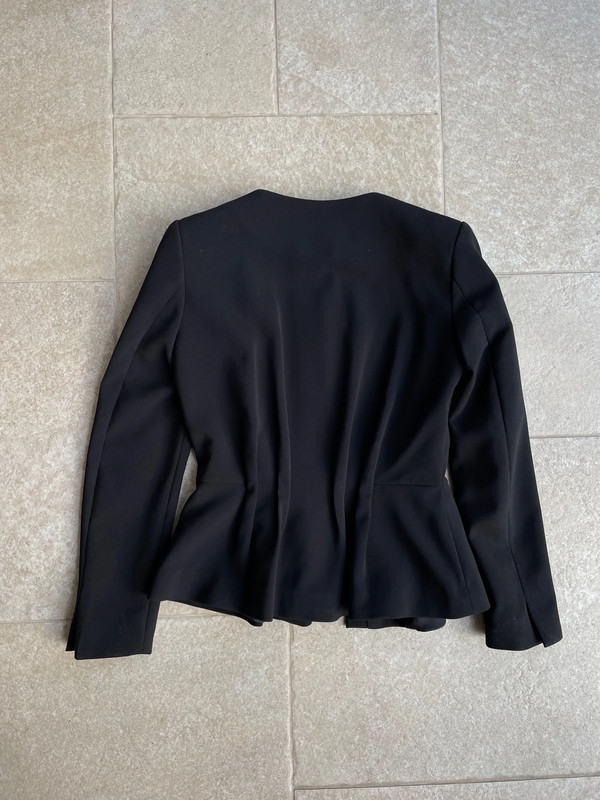 H M Black Peplum Blazer