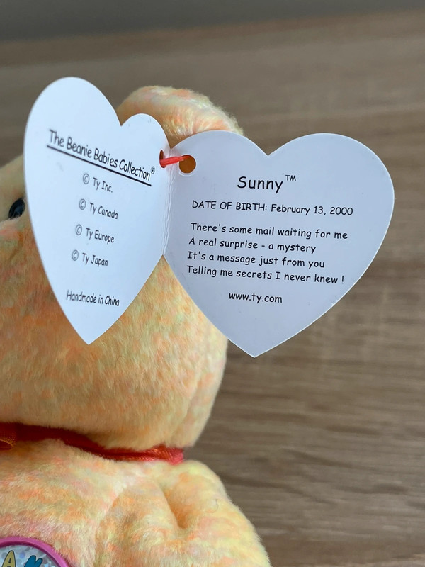 Ty Beanie Bear Sunny now Retired Vinted