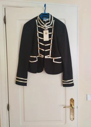 Chaqueta negra 54cm de largo, marque: Sinty, état: Neuf avec étiquette, taille: XL / 42 / 14, 15,00 €, 16,45 € Protection acheteurs incluse