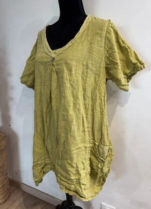 Tunique toscane en lin vert olive T4, marke: Toscane, zustand: Sehr gut, größe: 5XL / 50 / 22, 12,50 €, 13,83 € inklusive Vinted-Käuferschutz