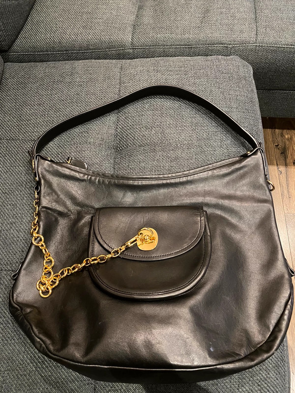 Aquascutum Black Leather Bag