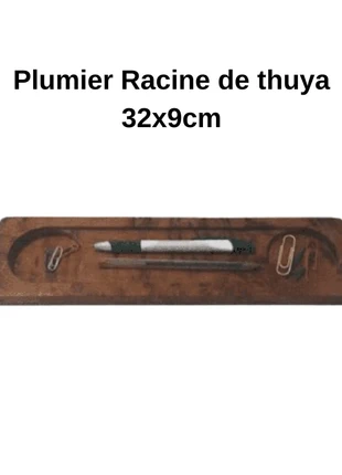Plumier en racine de thuya 32x9 cm, marque: Accessoires, état: Neuf sans étiquette, 30,00 €, 32,20 € Protection acheteurs incluse