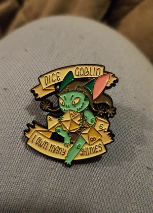 Dice Goblin all the shinies pin badge, brand: Alternative, condition: Very good, £4.00, £4.90 includes Buyer Protection