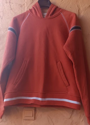 Sudadera naranja con capucha, merk: k9maku, staat: Goed, maat: S, € 8,00, € 9,10 inclusief Kopersbescherming