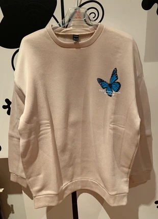 felpa beige, marca: Shein, estado: Novo sem etiquetas, tamanho: XS / 34 / 6, €7.00, €8.05 inclui Proteção do Comprador