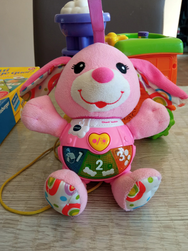 Peluche Chant' toutou rose Vtech Baby fille - Achat & Prix