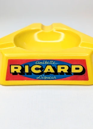 Cendrier Ricard vintage jaune Opalex, marke: Vintage, zustand: Sehr gut, 12,00 €, 13,30 € beinhaltet Vinted-Käuferschutz Pro
