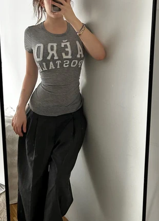 Aéropostale Graues Y2K Logo T-Shirt, marque: Aéropostale, état: Très bon état, taille: S / 36 / 8, 22,00 €, 23,80 € Protection acheteurs incluse