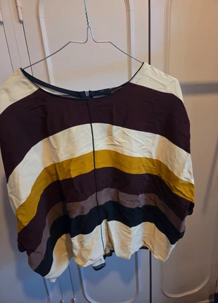 Haut ample Zara – Taille L – Coloris bordeaux & beige, marca: Zara, estado: Muy bueno, tamaño: L / 40 / 12, 6,00 €, 7,00 € Protección al comprador incluida