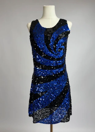 Robe courte vintage Y2K – Made in Italy stretch tourbillons sequins 2000, marke: Vintage Dressing, zustand: Sehr gut, größe: M / 38 / 10, 25,00 €, 26,95 € inklusive Vinted-Käuferschutz