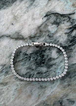 Silver 925 diamond tennis bracelet, brand: Silver, condition: New without tags, £15.00, £16.45 includes Buyer Protection