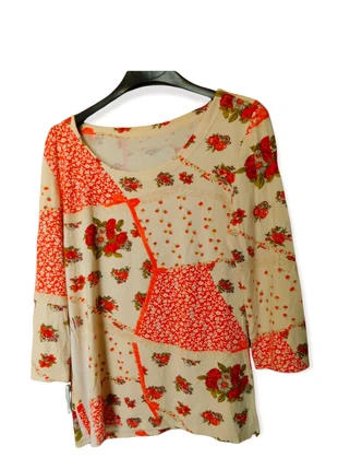 Maglia a fiori realizzata a mano, marca: Mano, estado: Muito bom, tamanho: L / 40 / 12, €10.00, €11.20 inclui Proteção do Comprador