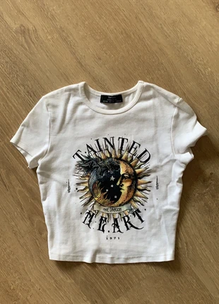 Crop top Bershka XS, marca: Bershka, estado: Muito bom, tamanho: XS / 34 / 6, €3.00, €3.85 inclui Proteção do Comprador