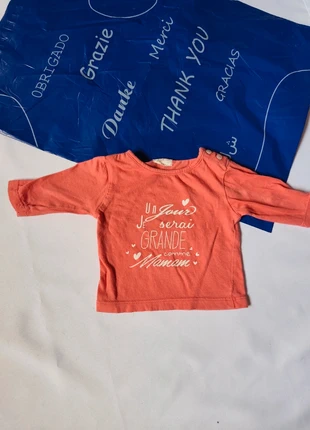 Maillot manches longues filles 1 moi orange, estado: Muy bueno, tamaño: De hasta 1 mes / 50 cm, 2,00 €, 2,80 € Protección al comprador Pro incluida