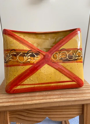 Artisanat. Vase enveloppe en faïence vernissée de Toscana. Peint à la main, zustand: Sehr gut, 3,90 €, 4,80 € inklusive Vinted-Käuferschutz