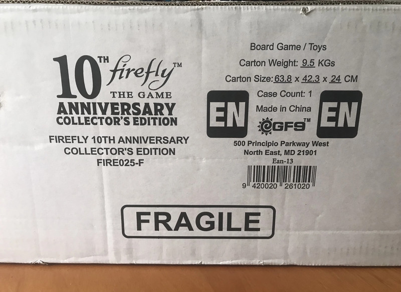 Firefly: The Board Game - 10th Anniversary Collector's Edition - Nuovo - New Sealed 5