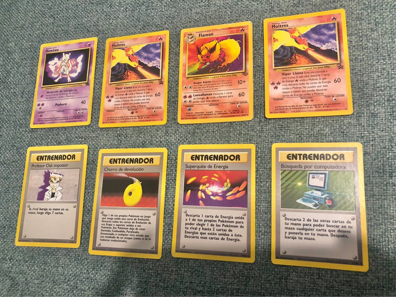 Lote de 10 energias do jogo de cartas Pokemon TCG de diversos tipos