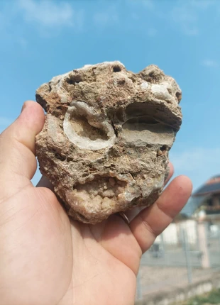 Doppia geode di calcite in matrice, merk: Calcite, staat: Nieuw met prijskaartje, € 8,00, € 9,10 inclusief Kopersbescherming