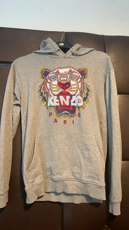 Kenzo top grey hoodie